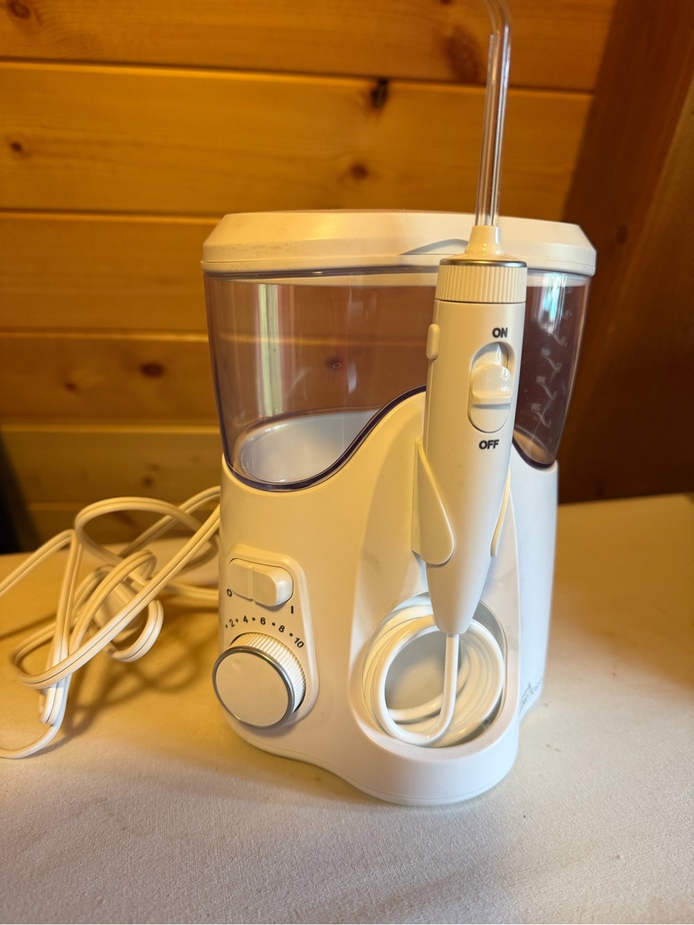 White Countertop Waterpik
